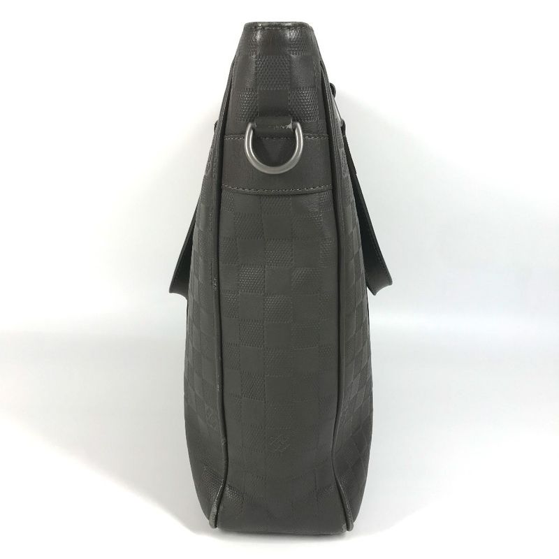 Louis Vuitton Handbag Tadao PM N41270 Damier Infini Leather Meteor Brown