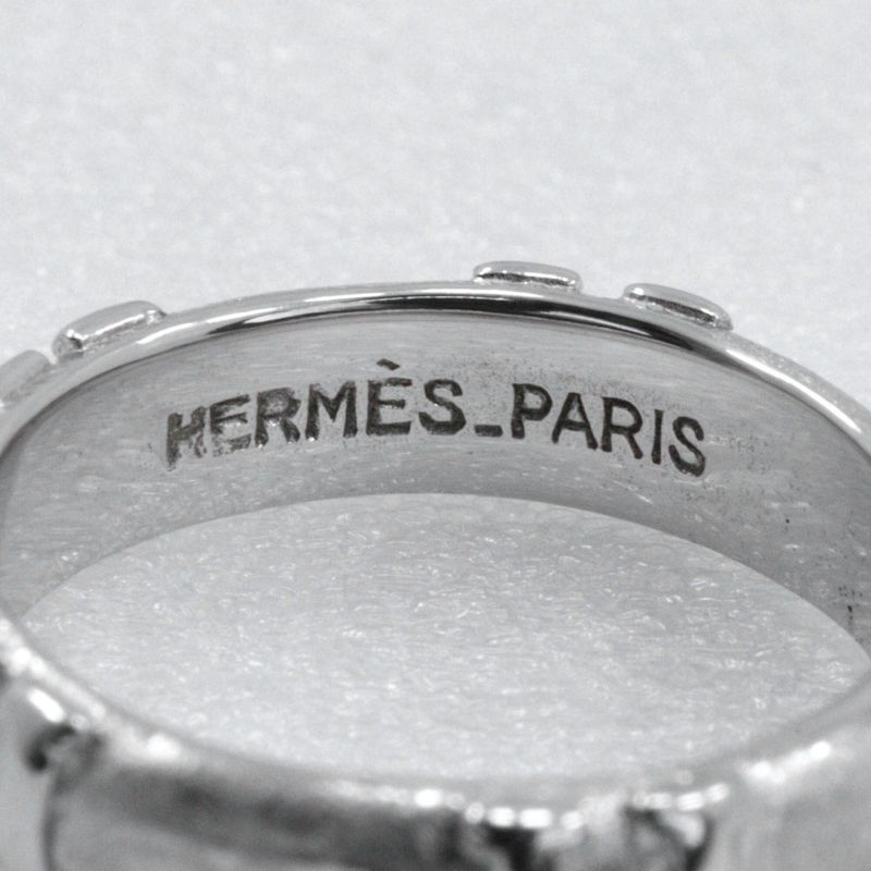 Hermes Fidelite H 18kwhite Gold #7 Ladies 4.5g Ring
