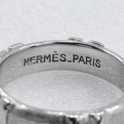 Hermes Fidelite H 18kwhite Gold #7 Ladies 4.5g Ring