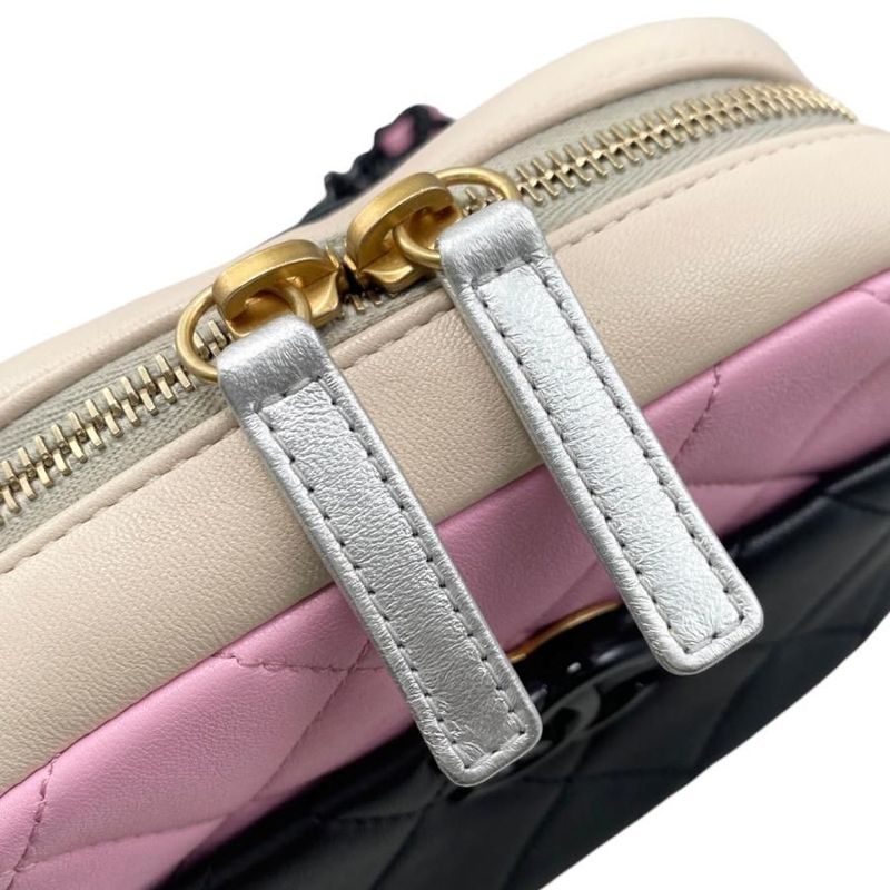 Chanel Shoulder Bag Chain Camera Bag As3883 Matelasse Coco Mark Black Pink