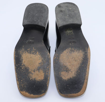 Gucci Sherry Line Square Toe Bit Loafers Women's 35 1 2 C 100 0493 Black Made