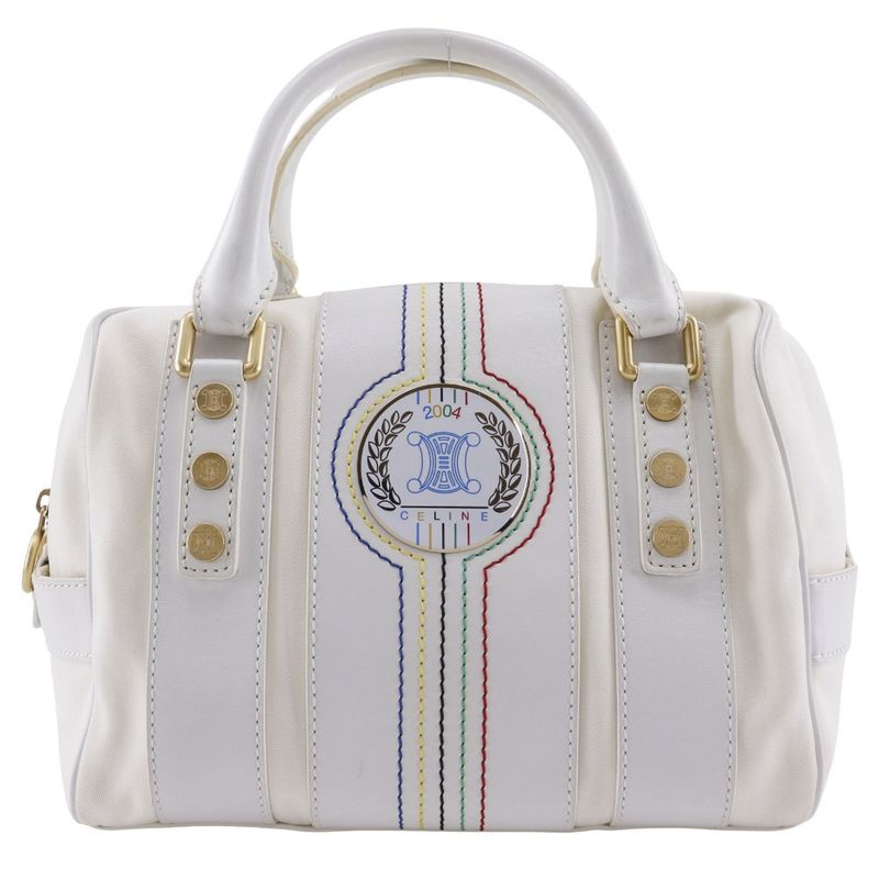 Celine Mini Boston 2004 Athens Olympics Limited Edition Nylon Canvas And