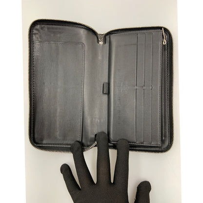 Louis Vuitton Zippy Organizer Utah Round Zipper Long Wallet M97026 Black