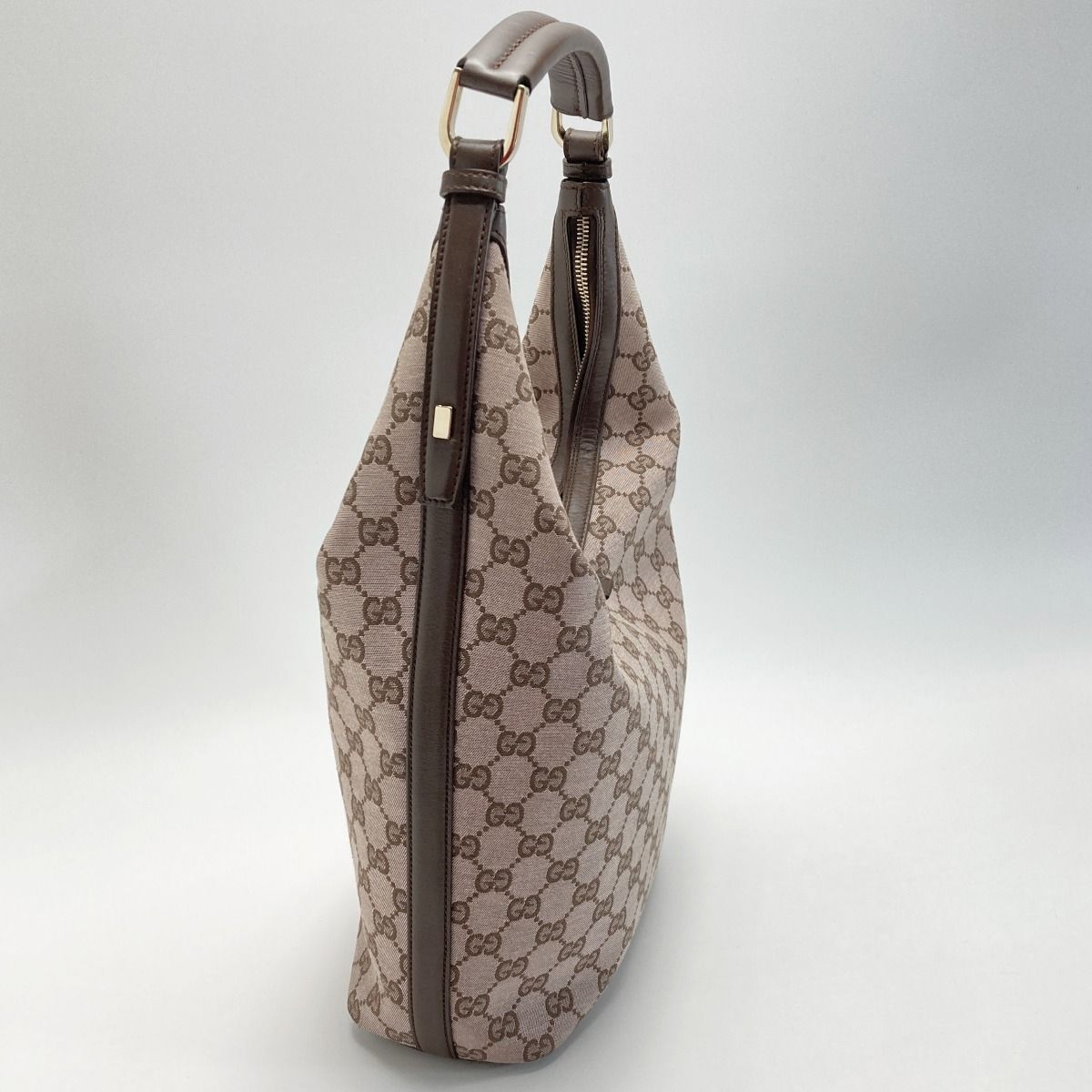 Gucci GG Canvas One Shoulder Bag 001･4288 Pink/brown Canvas X Leather with