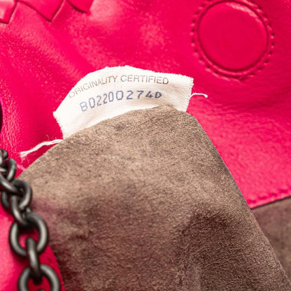 Bottega Veneta Intrecciato Chain Shoulder Bag Pink Leather Women Bottega Veneta