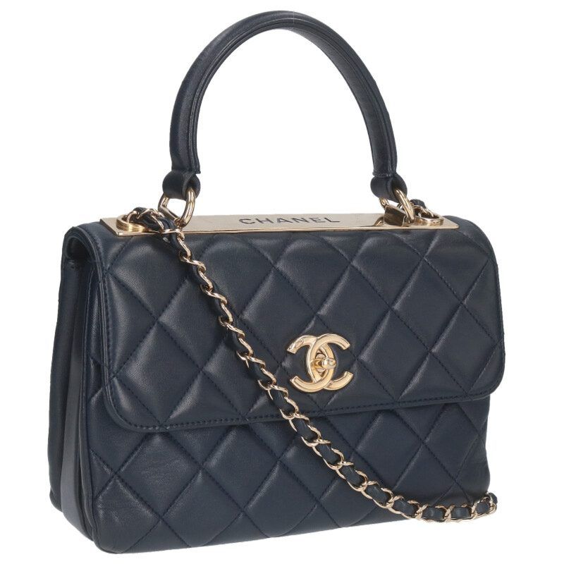 Chanel A92236 Trendy CC Top Handle Lambskin Chain Shoulder Bag Women
