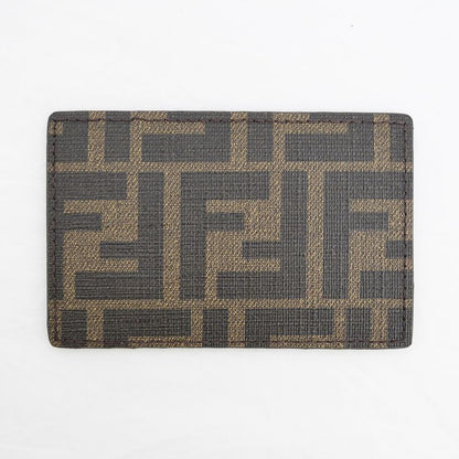Fendi Cade Case Business Card Holder Zucca Black 7ar911 Accessories