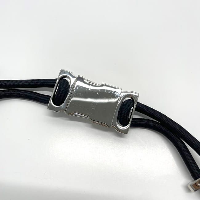 Gucci Wire Belt Black Silver Hardware Excellent Condition 83cm (32.68in)