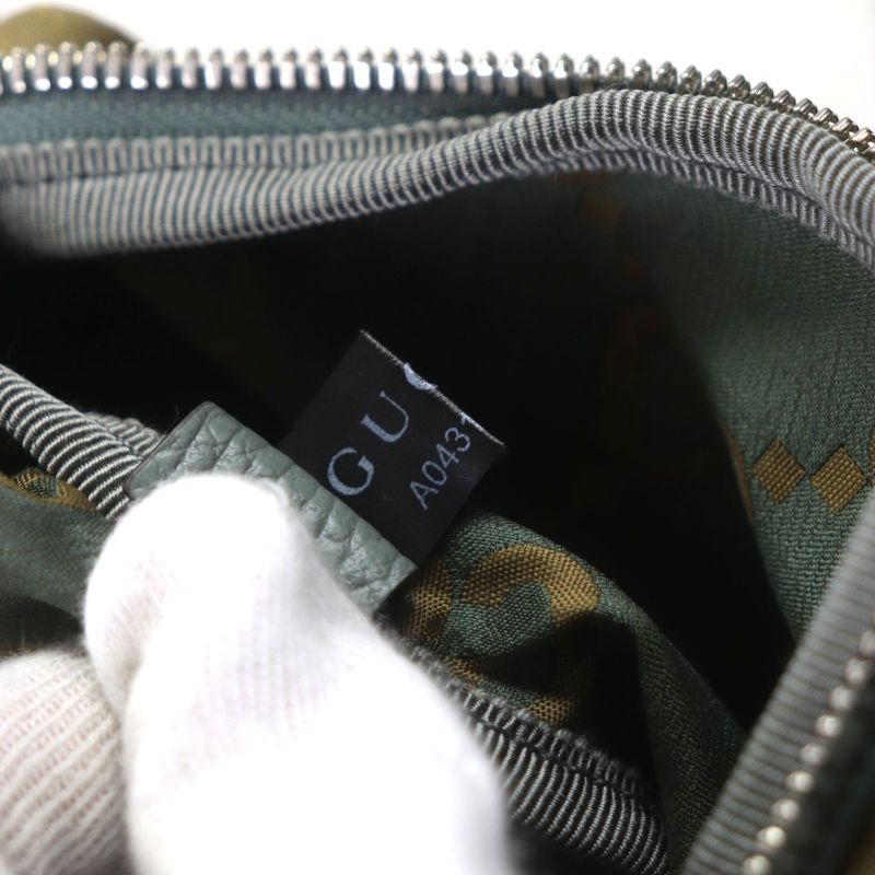 Gucci 792287 GG Ripstop Belt Bag Body Bag Leather Use Waist Bag Khaki Storage