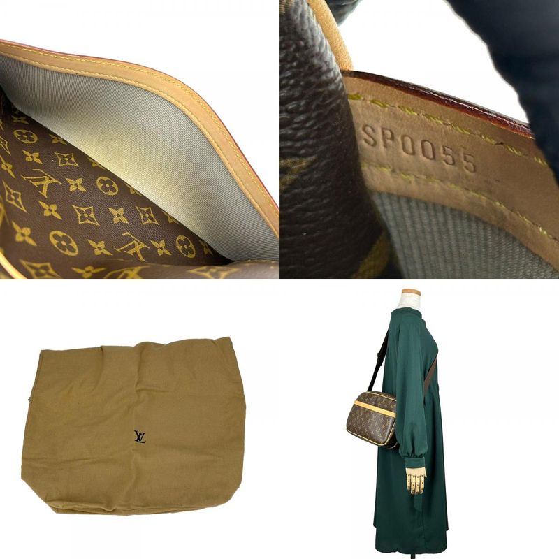 Louis Vuitton Shoulder Bag Reporter PM M45254 Monogram Canvas Brown Gold