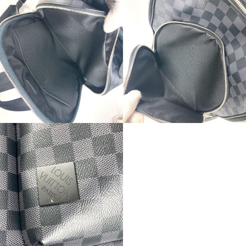 Louis Vuitton Backpack Sac Avenue Backpack N40499 Damier Graphite Canvas Black
