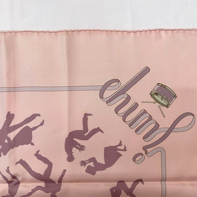 Hermes Scarf Carr 90 Ec21137 Pink Gray