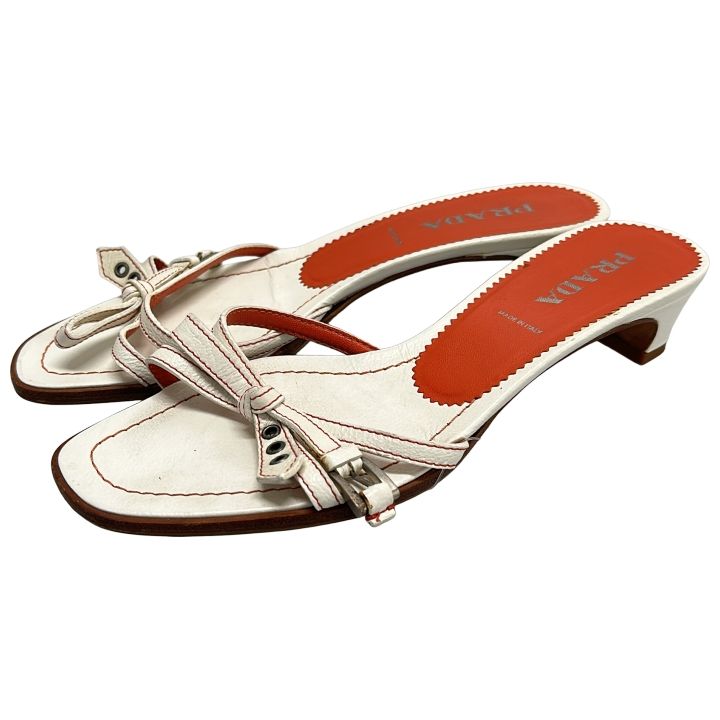 Prada Sandals Women White 35 1 2