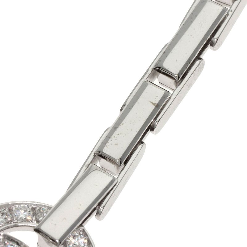 Cartier Agrafe Diamond Necklace 18K White Gold Ladies