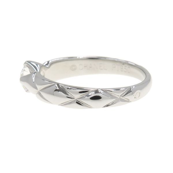 Chanel Matelasse Solitaire Ring /d030ct#95 Approx