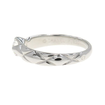 Chanel Matelasse Solitaire Ring /d030ct#95 Approx