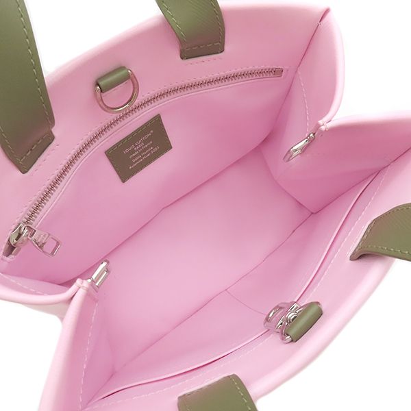 Louis Vuitton 2way Bag Shopper Tote Mini Cowhideleather Pink Silver Hardware