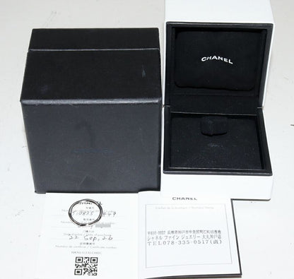 Chanel Ring Pt950 10P Diamonds (approx 008ct) Camellia Collection Half Eternity