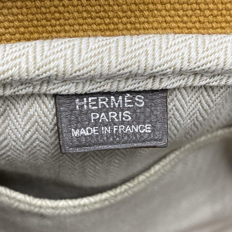 Hermes Boston Bag Arion 50 Light Brown And Dark Gray Silver Hardware Leather