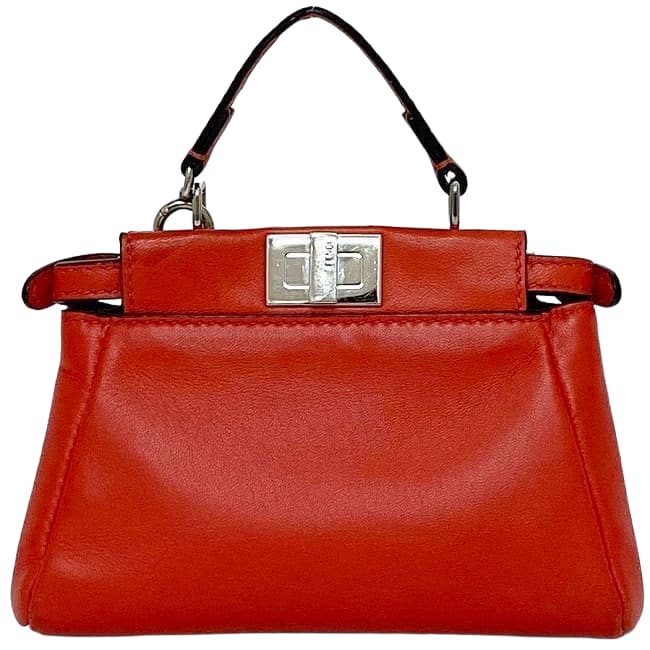 Fendi 2 way Bag Micro Peekaboo F21342 Red