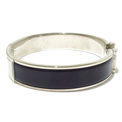 Hermes Bangle Click H Silver And Black