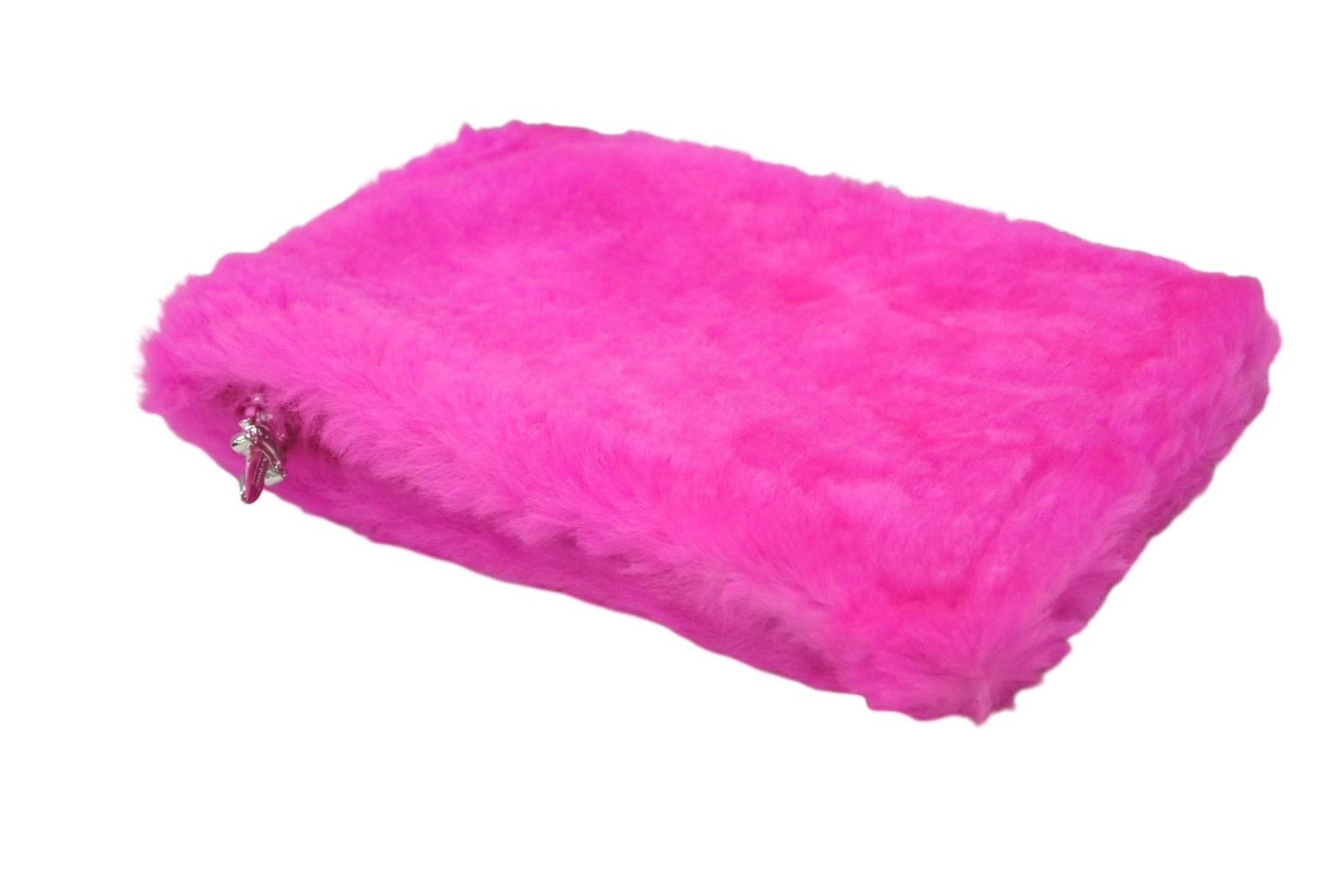 Chrome Hearts Fur Pouch Dagger Zip Scroll Label Logo Pink 925 Sterling Silver — view 6