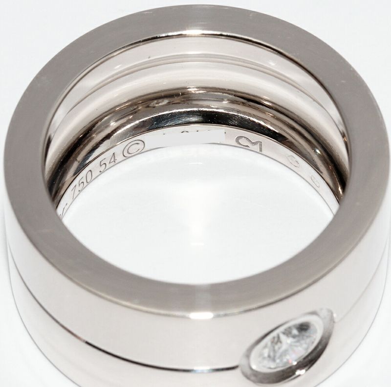Cartier Ring 18K White Gold Diamond 1P High Love Ring