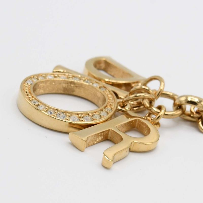 Christian DIOR Necklace GP Gold Color Approx 23.5g Accessories With Box 22k213-3