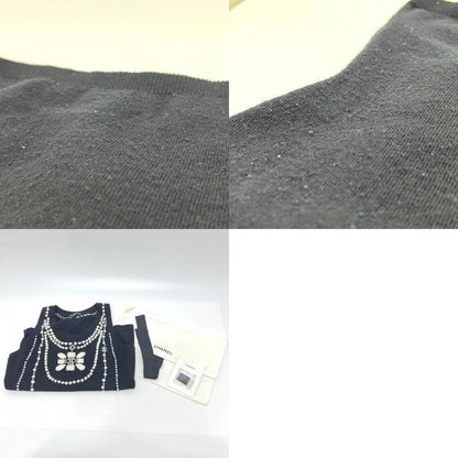 Chanel Knit Trompe L'oeil P64666 Cashmere Black