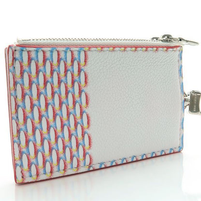Louis Vuitton Double Zipped Card Holder M81430 Damier Spray RFID Coin Case