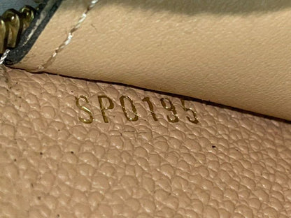 Louis Vuitton Monogram Empreinte Portefeuille Clemence Round Zipped Wallet Long