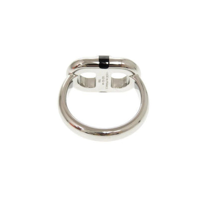 Hermes Myon Size T60 Metal Silver Black Ring 1082 Hermes Men's
