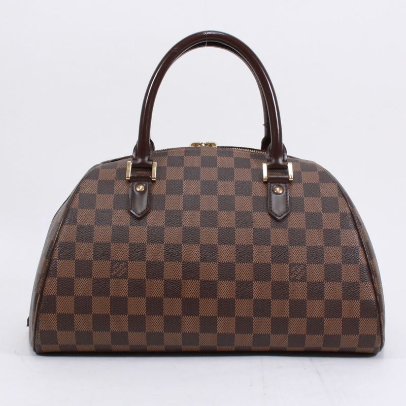 Louis Vuitton Rivera MM Damier Ebene Damier Ebene Leather × PVC Brown Handbag
