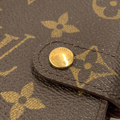 Louis Vuitton Monogram Agenda PM Notebook Cover R20005 Brown