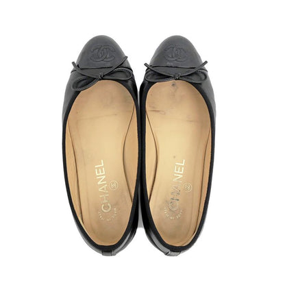 Chanel Valerie Nash Black Ribbon G02819 Size 36C Shoes Women's Women