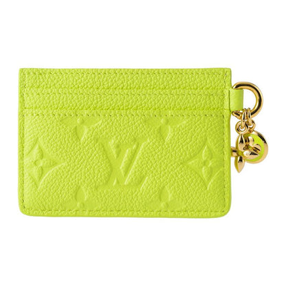Louis Vuitton Card Case Porte Cult LV Charm Zesty Lime