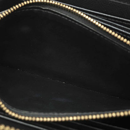 Louis Vuitton Long Wallet Flower Zippy Wallet Epi Leather Noir Black Gold