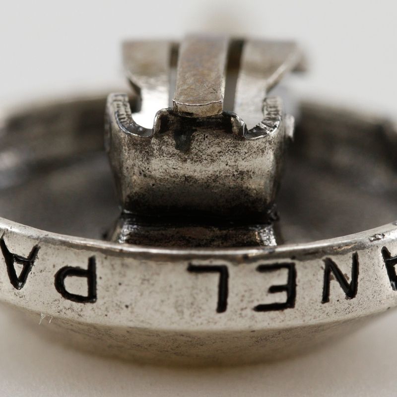 Chanel Coco Mark Metal Silver 99P Ladies 19.1g Earring