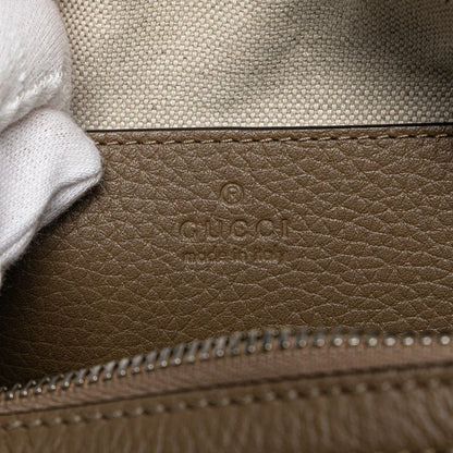 Gucci Jumbo GG Mini Duffle Handbag Shoulder Bag 2WAY 725292 Gray Leather Ladies