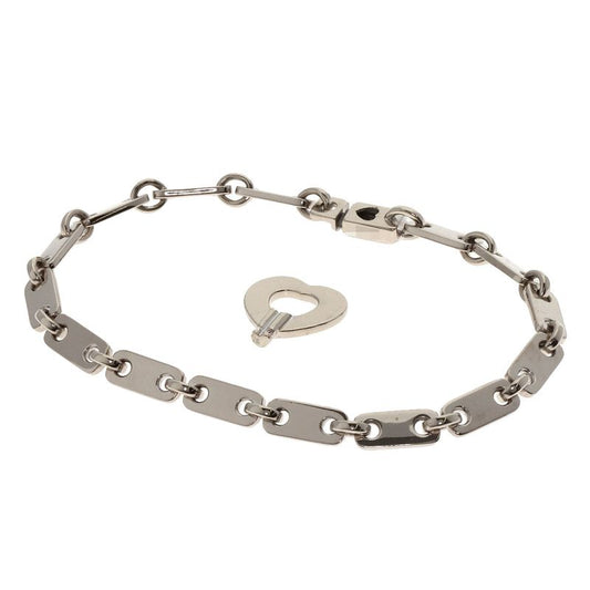 Cartier Fidelity Bracelet With Heart Key 18K White Gold Ladies