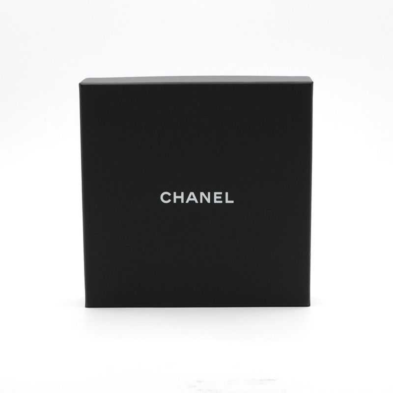 Chanel Necklace Pendant Choker Gold Blue Coco Mark Heart Rhinestone Chain