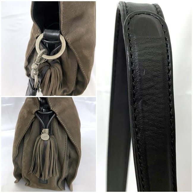 Loewe Drawstring Shoulder Bag Flamenco 30 Brown Anagram