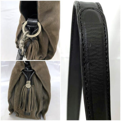 Loewe Drawstring Shoulder Bag Flamenco 30 Brown Anagram