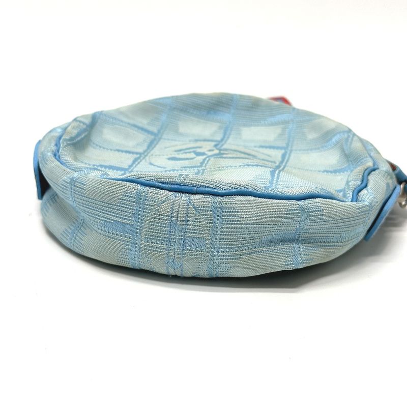 Chanel Pouch Round Nylon Blue