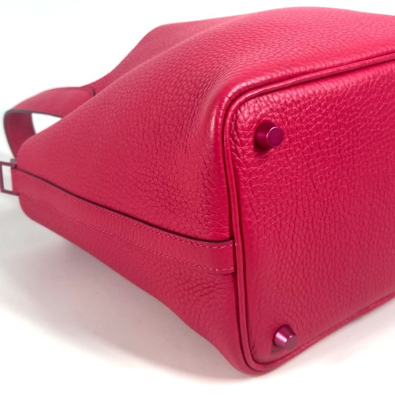Hermes Handbag Picotin Lock PM 18 Picotin Lock PM Taurillon Clemence Rose