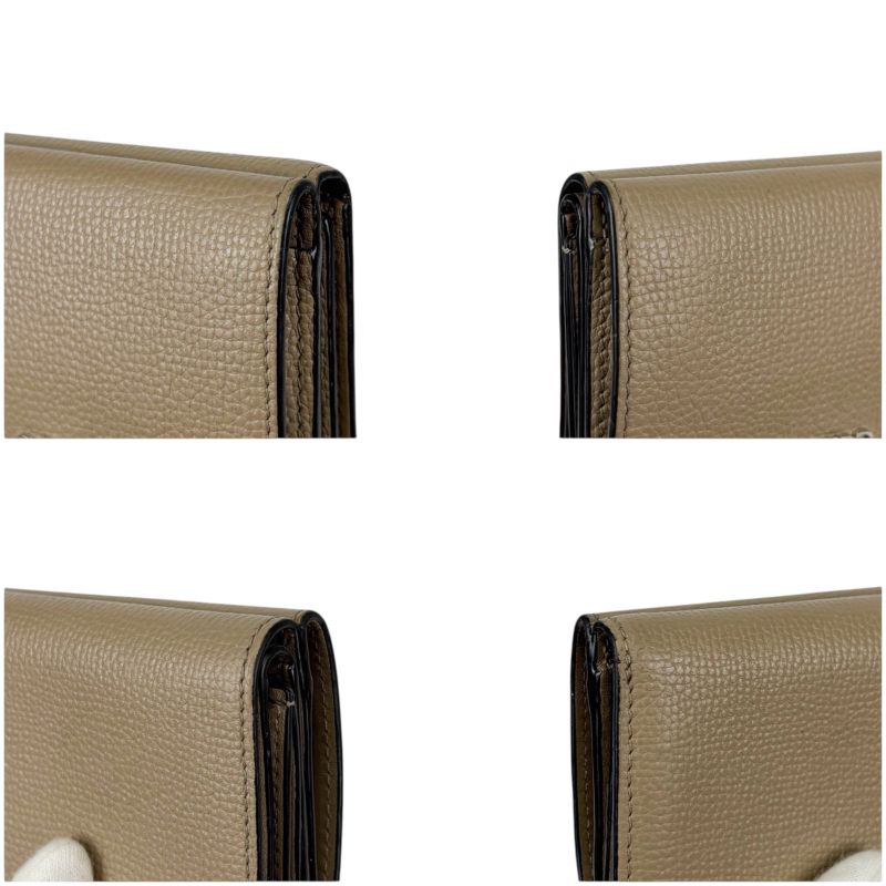 Loewe Trifold Wallet Vertical Wallet Trifold Wallet Sand Glaze Compact Wallet