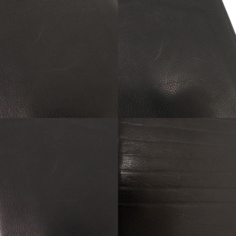 Hermes Vaubourg Grain Black Card Case Black 0684 Hermes