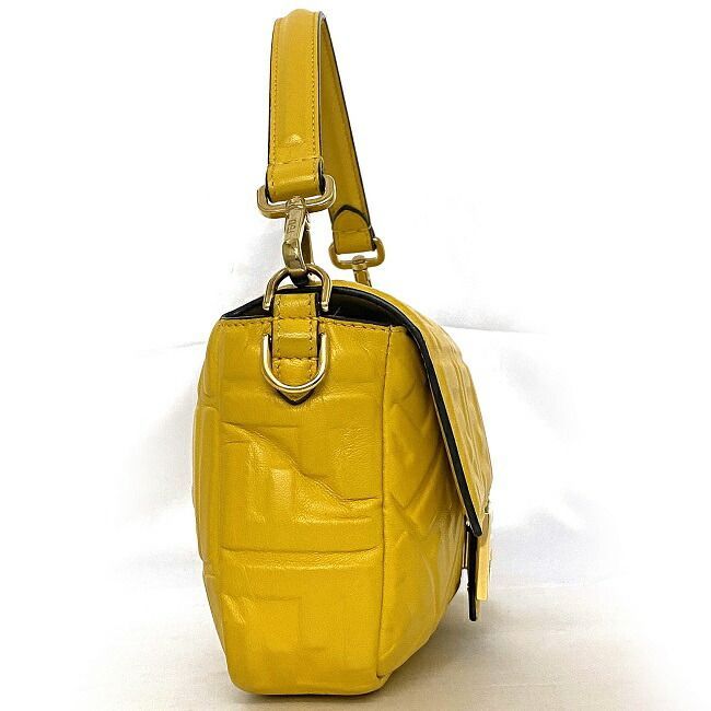 Fendi 2way Mamma Bucket Bag Yellow 8br600