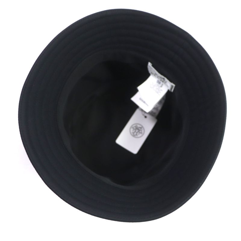 Hermes Fred Quarterbash Cotton Current Production Hat Black 58 Made In Italy