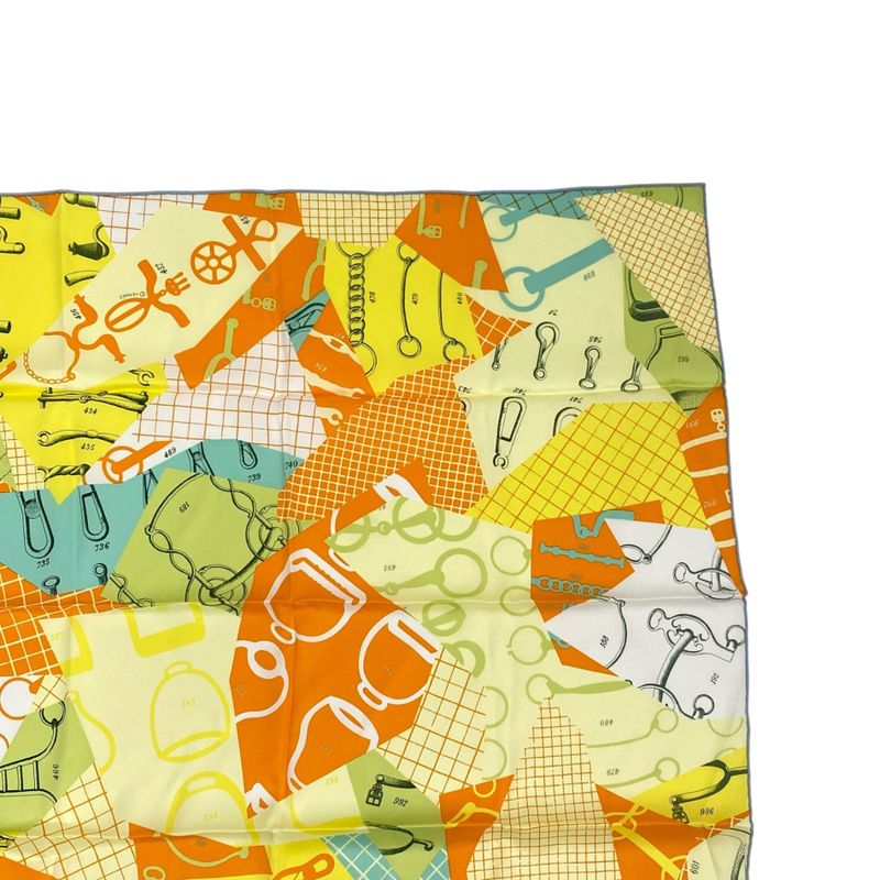 Spring-summer 2023 Hermes Scarf Silk LES Petits Papiers Multicolor